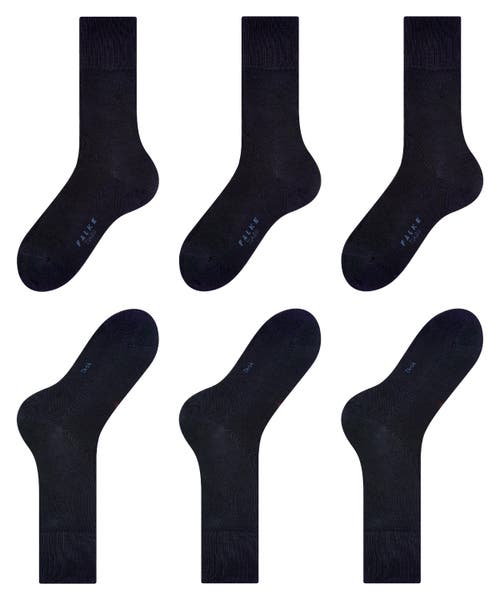 Falke Tiago Cotton Dress Socks In Black