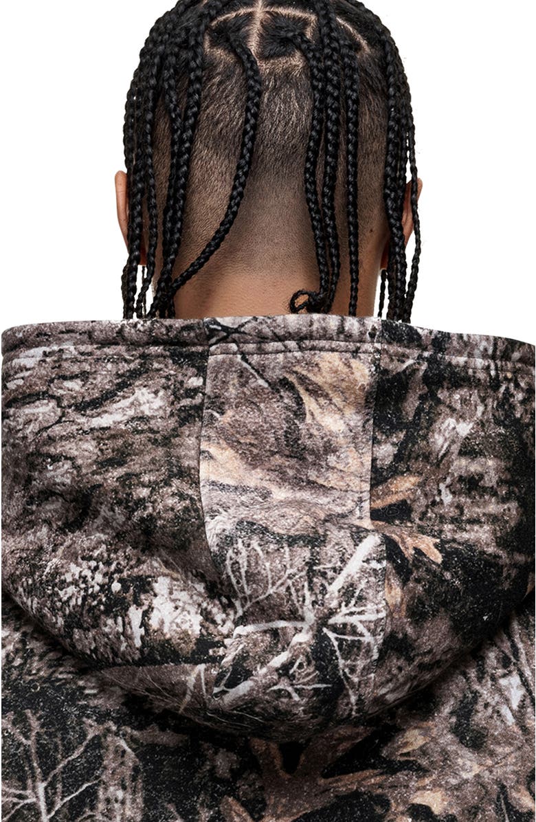 Good For Nothing Woodland Camo Print Hoodie, Alternate, color, Camo