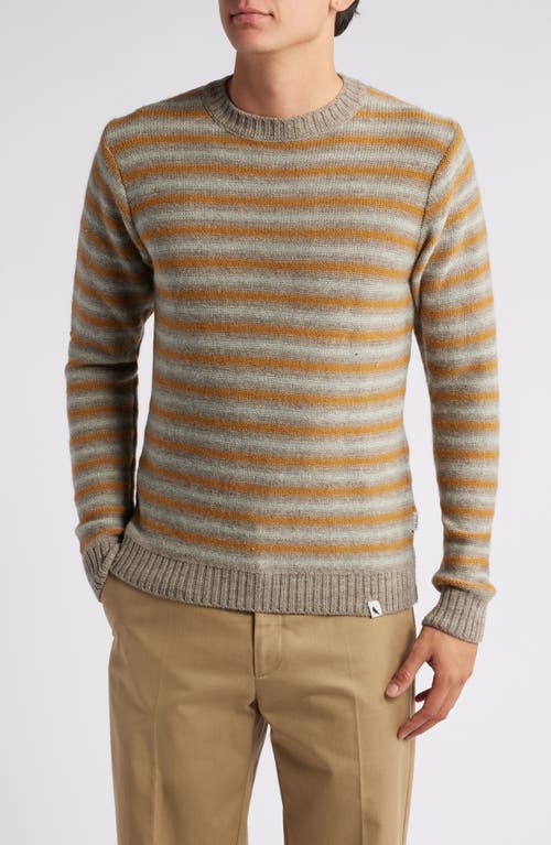 PEREGRINE Perry Stripe Merino Wool Sweater in Oak 