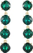 Ettika Four the Money Crystal Drop Earrings