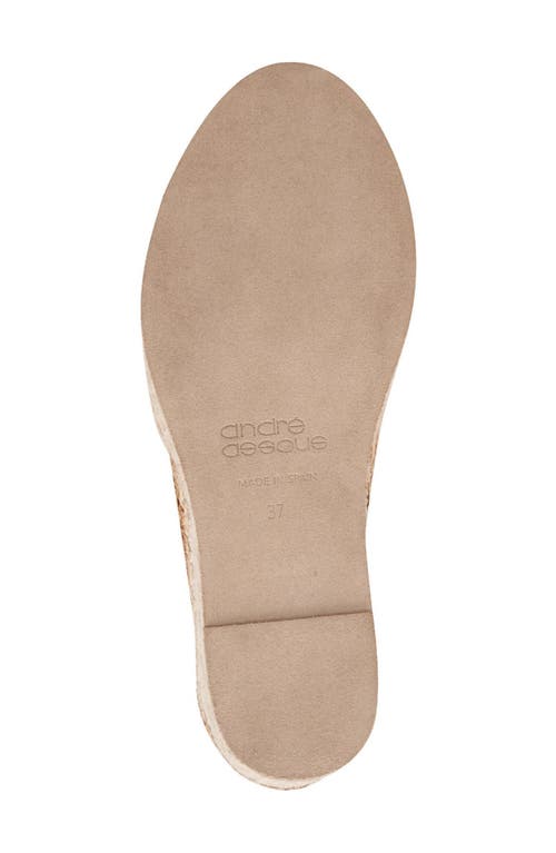 Andre Assous André Assous Patti Espadrille Wedge In Camel Woven