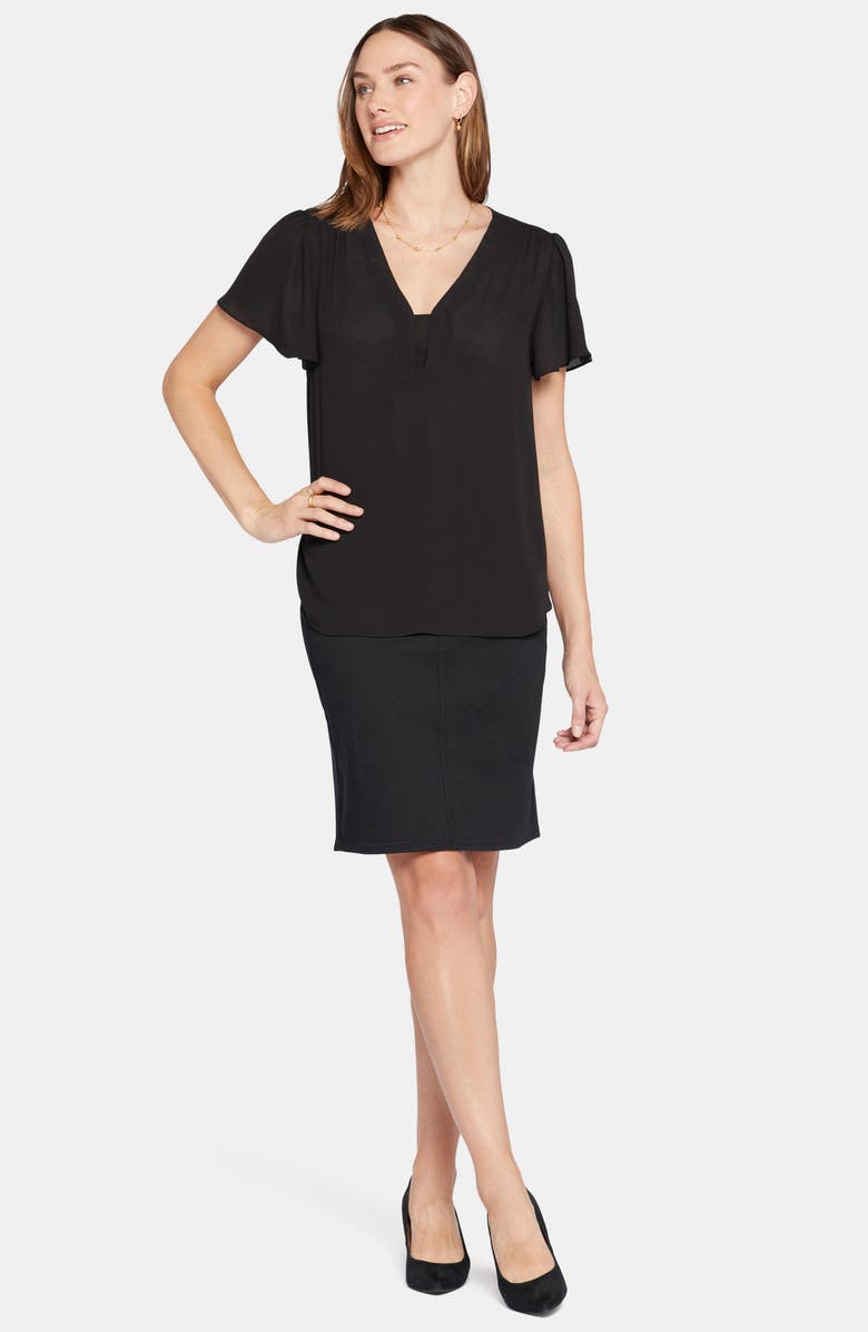 NYDJ Flutter Sleeve Blouse, Alternate, color,