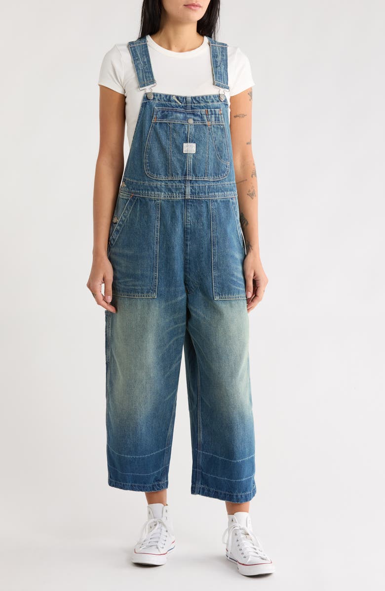DENIMIST Relaxed Denim Overalls, Main, color, Fulton