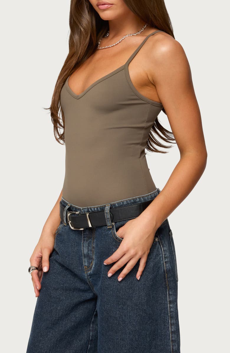 EDIKTED Teaghan Fitted Bodysuit, Alternate, color, 