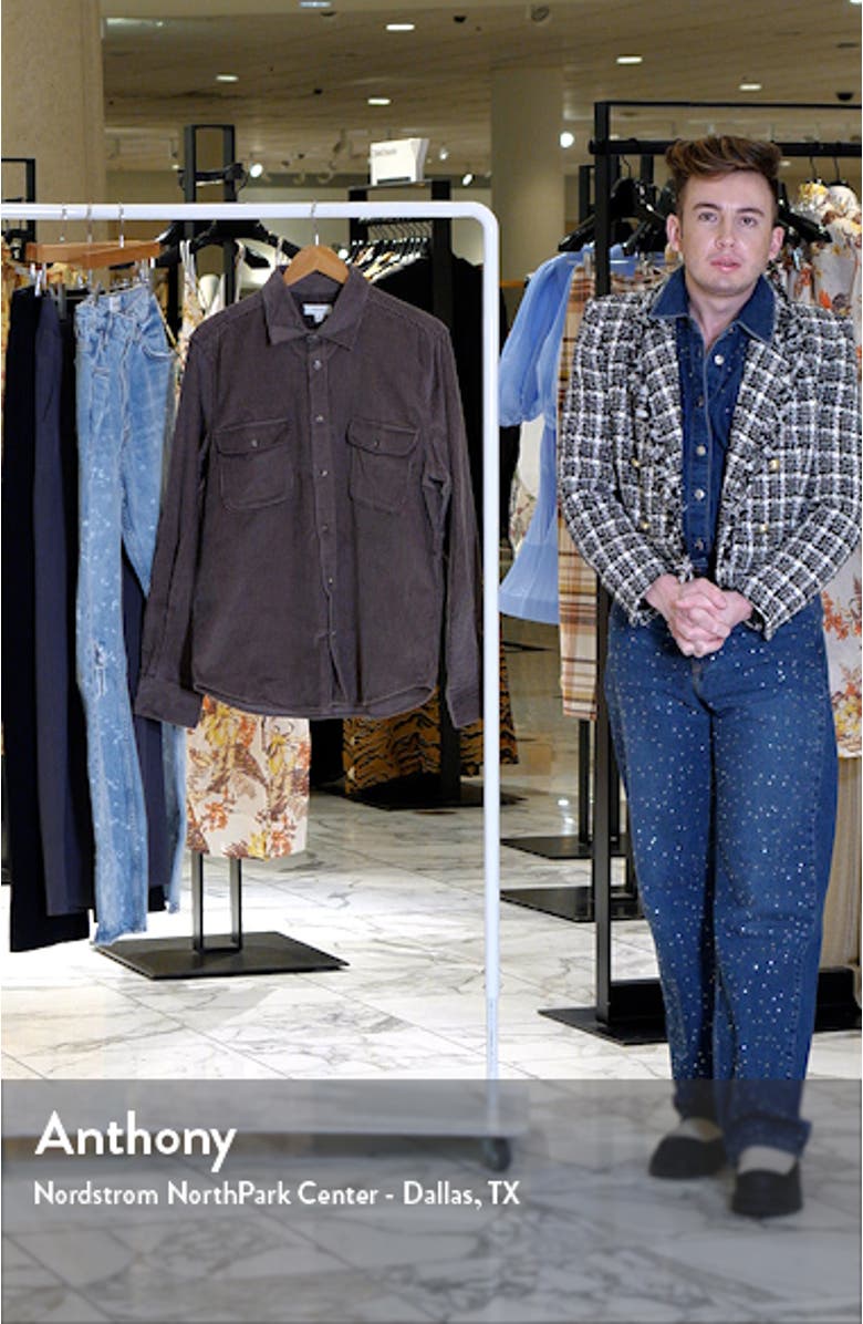 Bonnuci Corduroy Button-Up Overshirt, sales video thumbnail