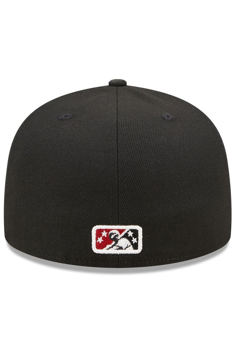 New Era Men's New Era Black Lehigh Valley IronPigs Marvel x Minor League 59FIFTY Fitted Hat, Alternate, color,