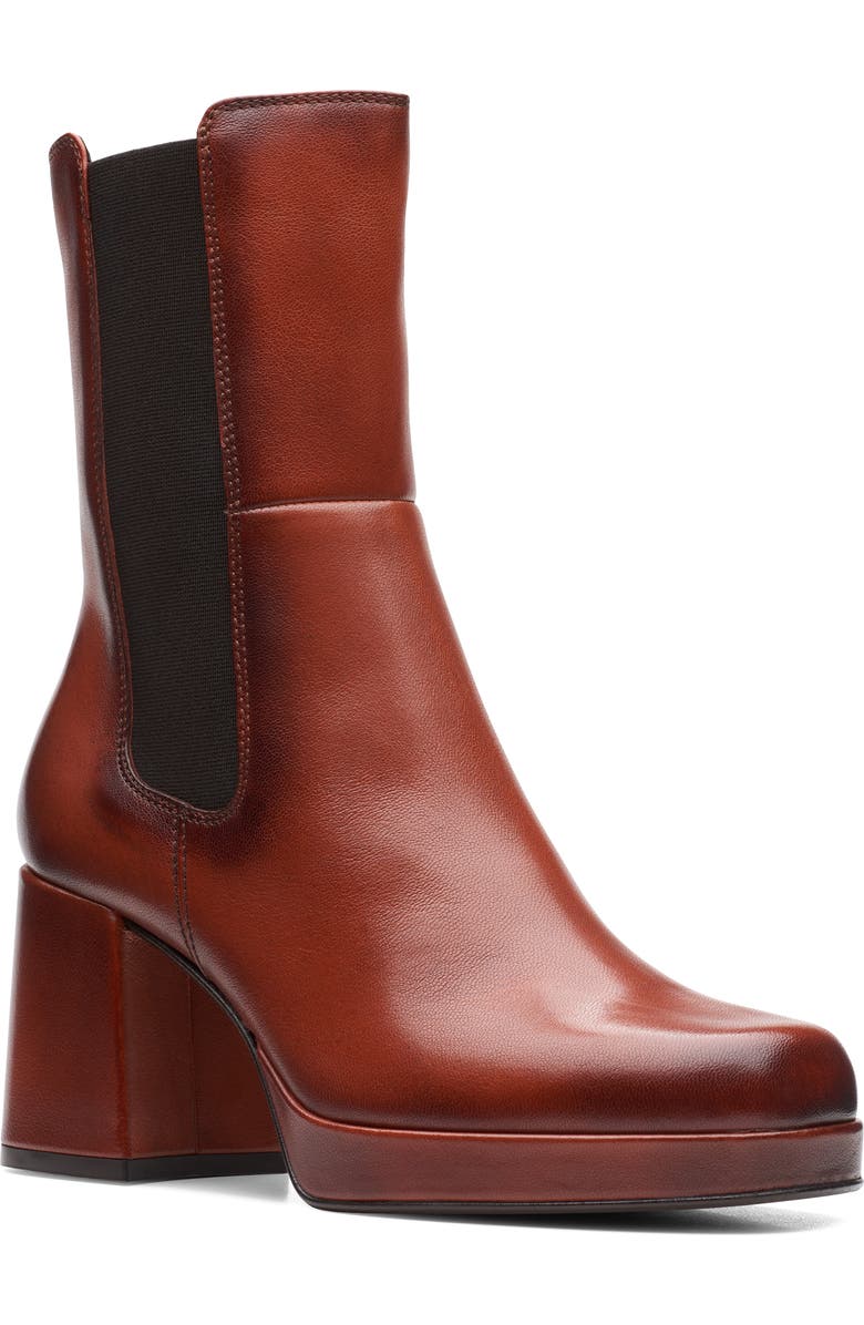 Clarks<sup>®</sup> Pique Up Platform Chelsea Boot, Main, color,