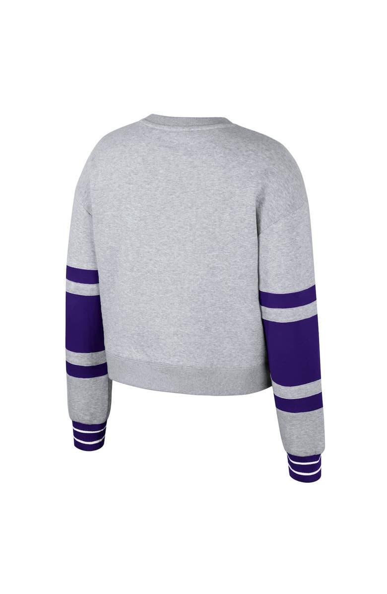 Stadium Essentials Women's Stadium Essentials Heather Gray Phoenix Suns 2024/25 City Edition Scrimmage Cropped Pullover Sweatshirt, Alternate, color, Heather Gray