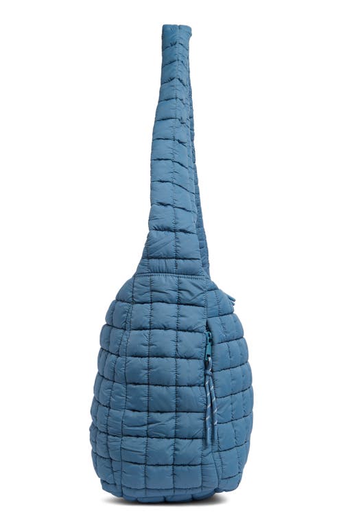 Urban Expressions Handbags Columbia Square Quilt Shoulder Bag In Denim