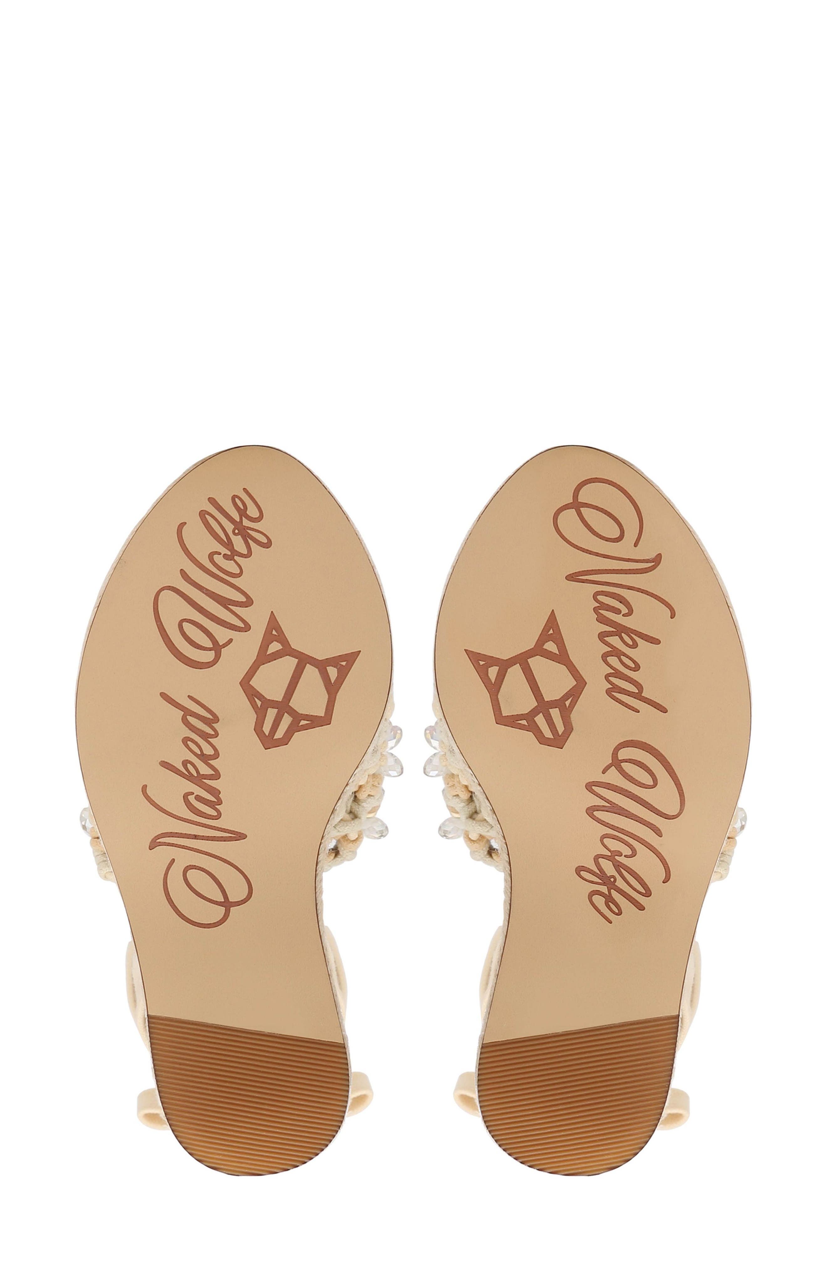 Naked Wolfe Peony Platform Wedge Espadrille Sandal, Alternate, color, 