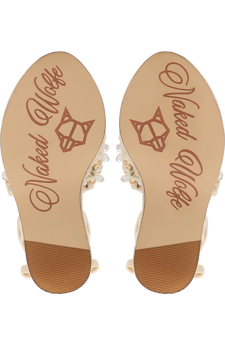 Naked Wolfe Peony Platform Wedge Espadrille Sandal, Alternate, color,