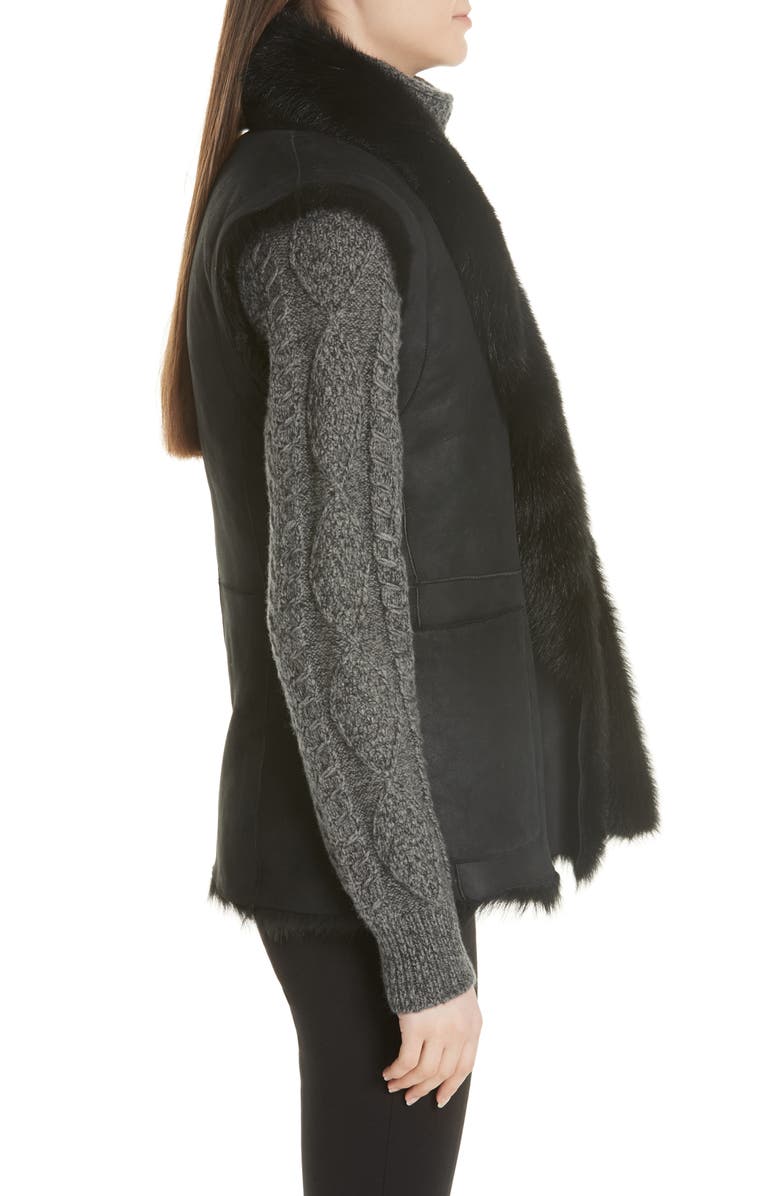 Vince Genuine Toscana Shearling Vest, Alternate, color, 