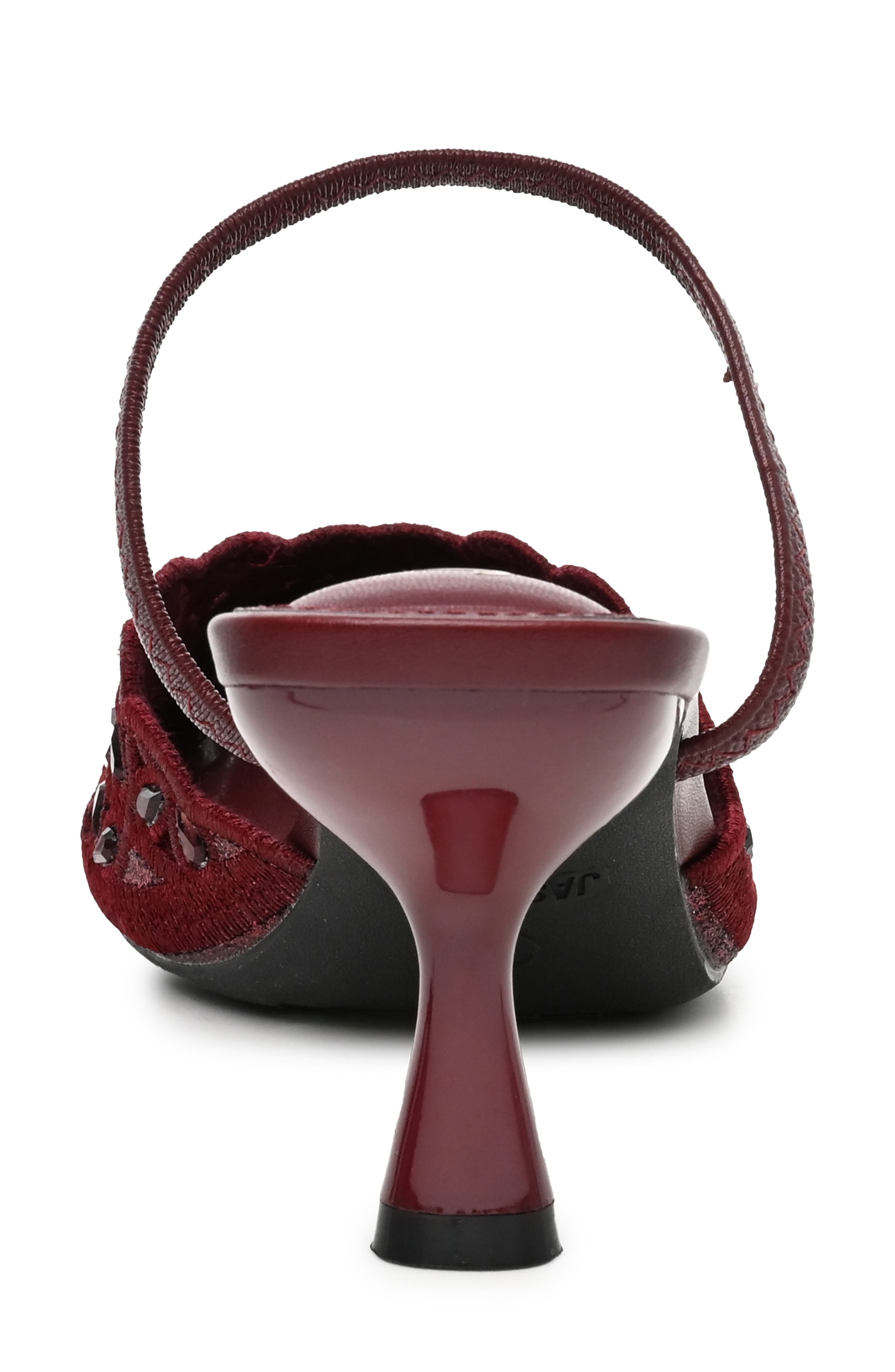 Pointed Toe Slingback Pump, Alternate, color, BURGUNDY