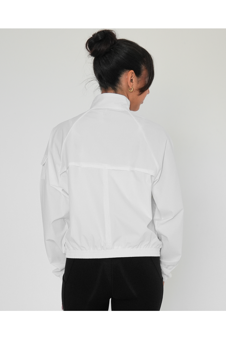 Cargo Nylon Windbreaker Jacket, Alternate, color, Off White