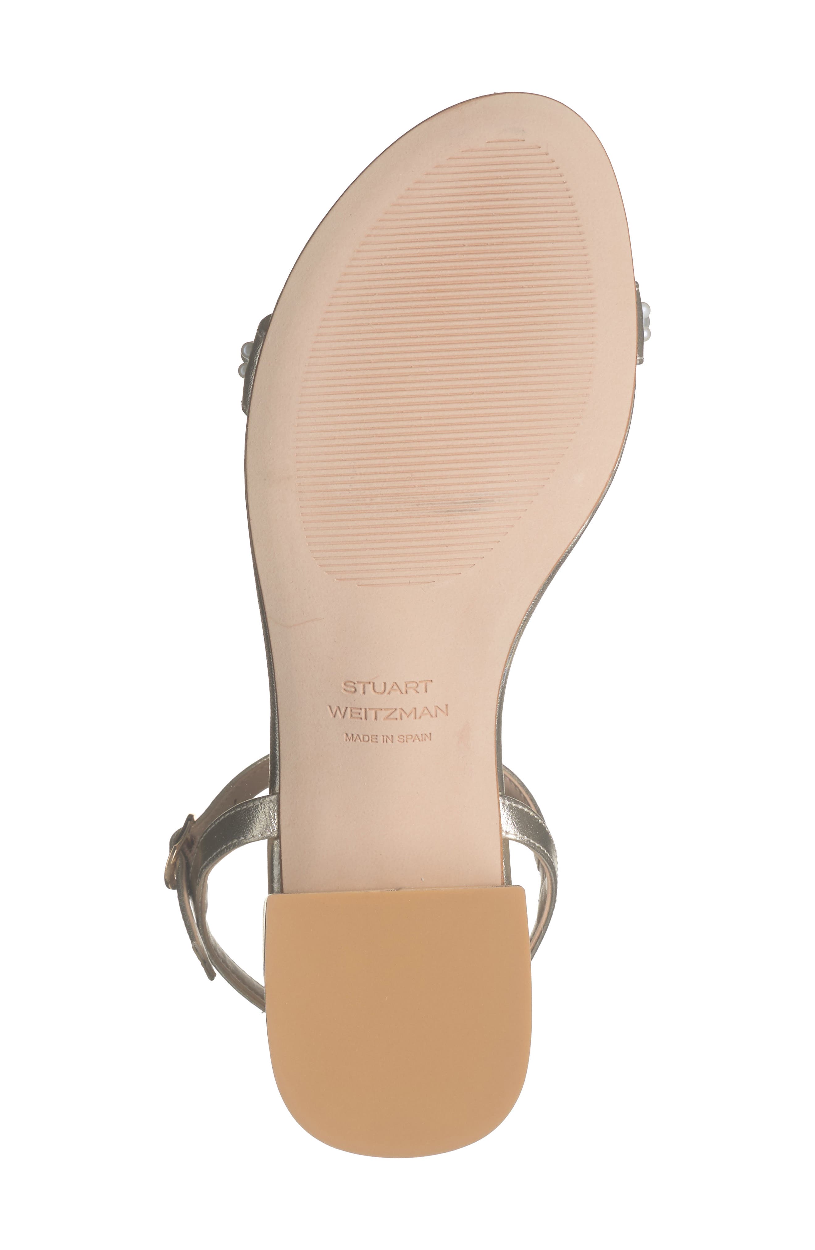 Stuart Weitzman Dancer Demipearl Sandal, Alternate, color, Platino