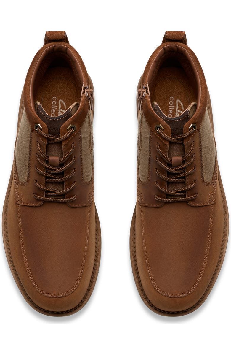 Clarks<sup>®</sup> Maplewalk Rise Boot, Alternate, color, Dark Tan Leather