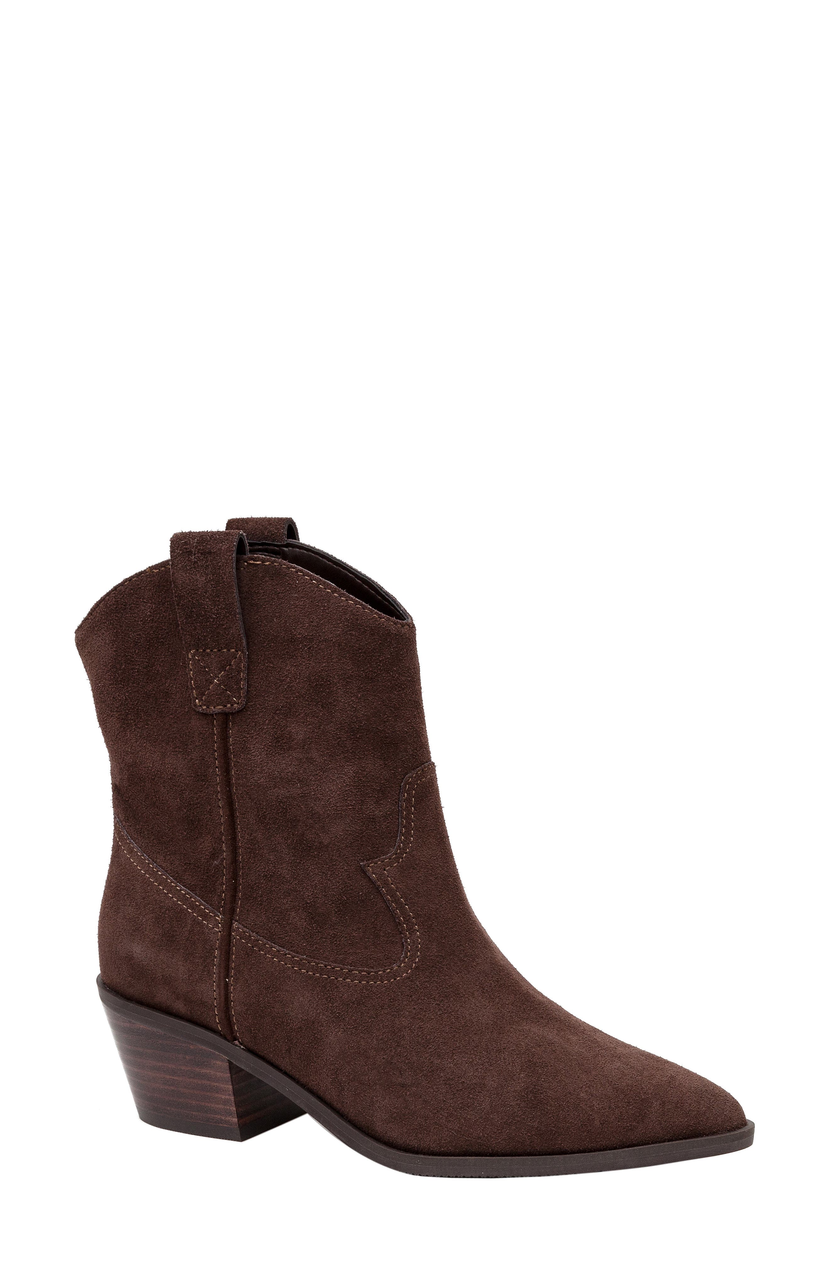 Sway Pointed Toe Bootie, Main, color, STOUT