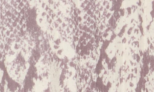 Area Stars Long Sleeve Snake Print Top In Neutral