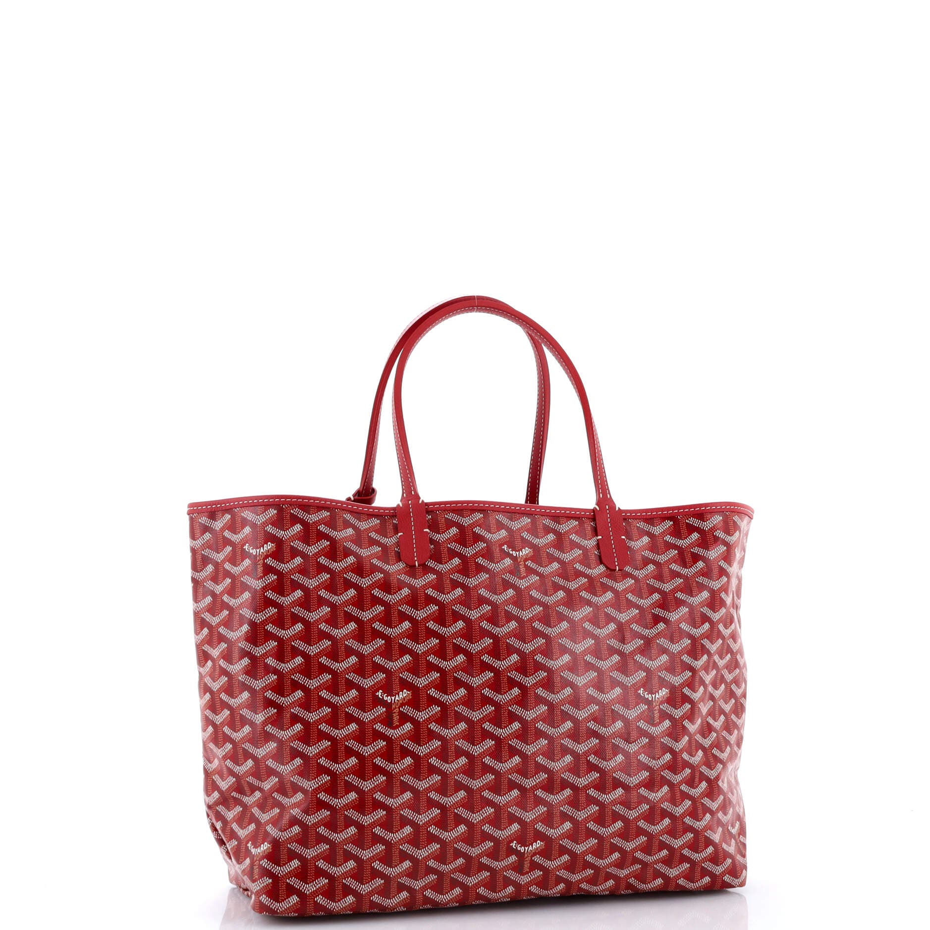 Pre-Owned Goyard Saint Louis Tote Coated Canvas PM, Alternate, color, Red
