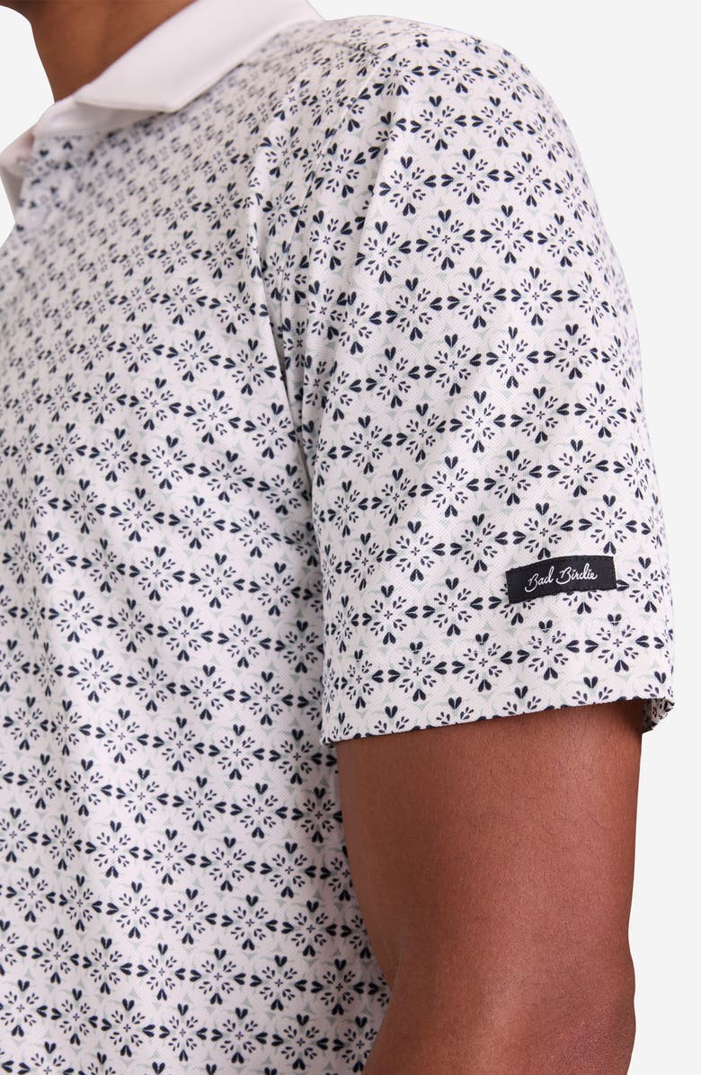 Bad Birdie Solar Flare Piqué Performance Golf Polo, Alternate, color, Solar Flare - Cloud Dancer