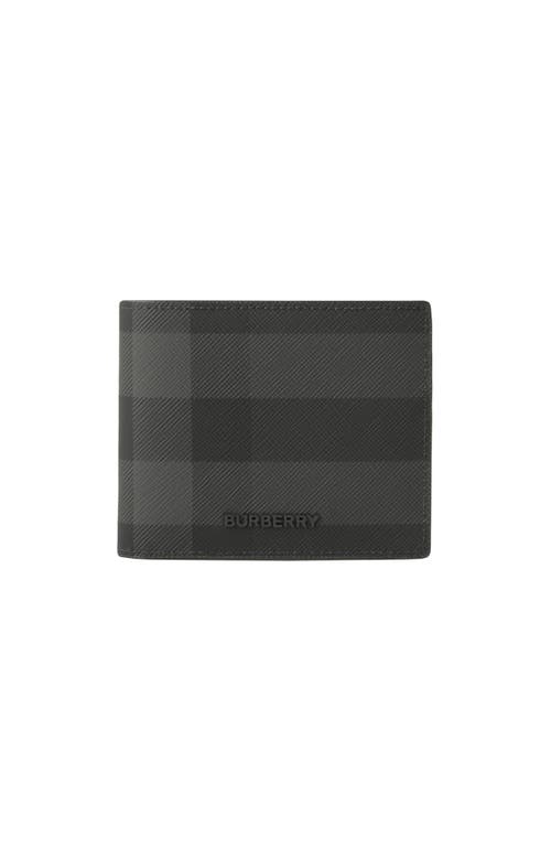 Burberry Check Bifold Wallet Wallets Black In Black