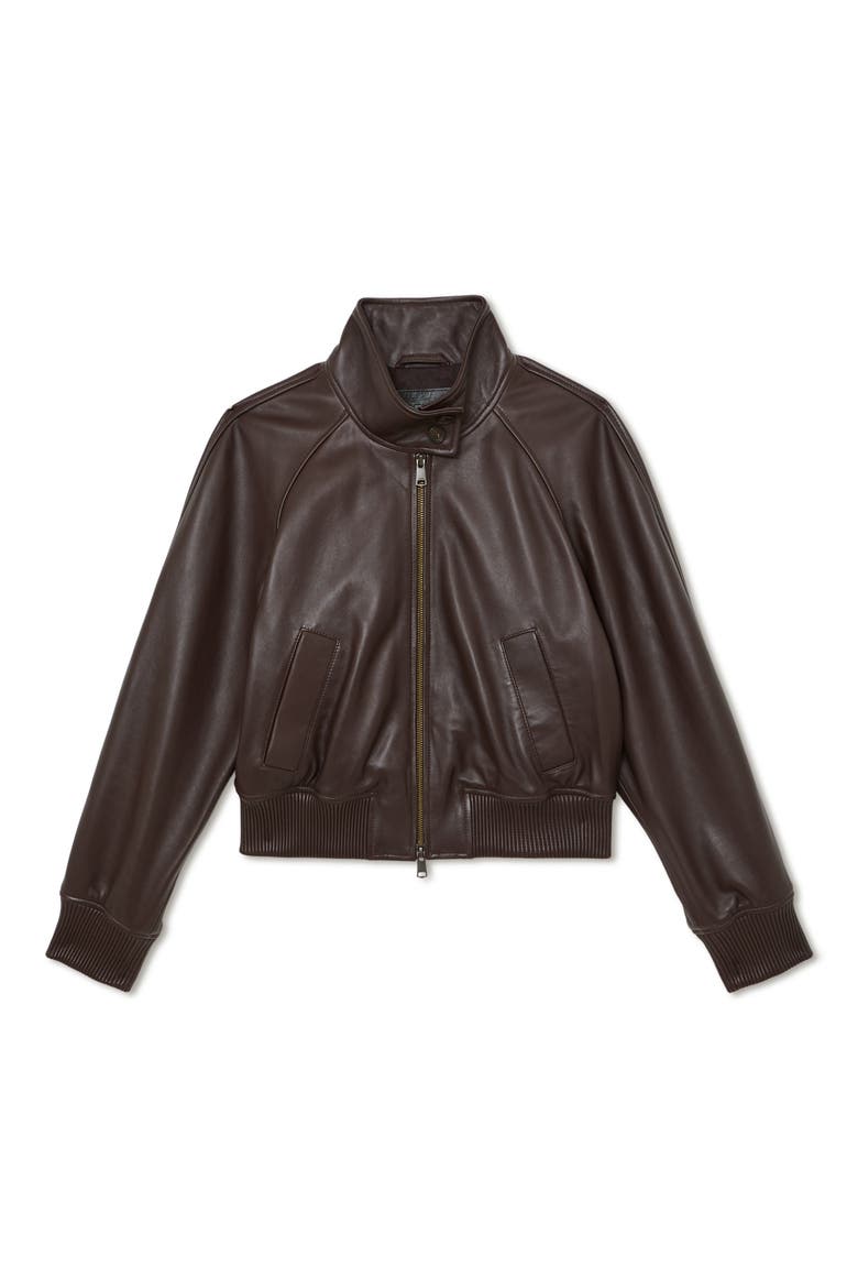 Eloise Faux Leather Jacket, Alternate, color, CHOCOLATE BROWN