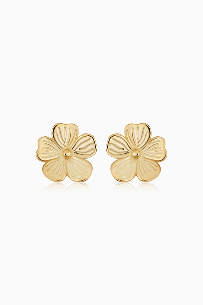 14K Yellow Gold Fresh Bouquet Studs, Main, color, Yellow Gold