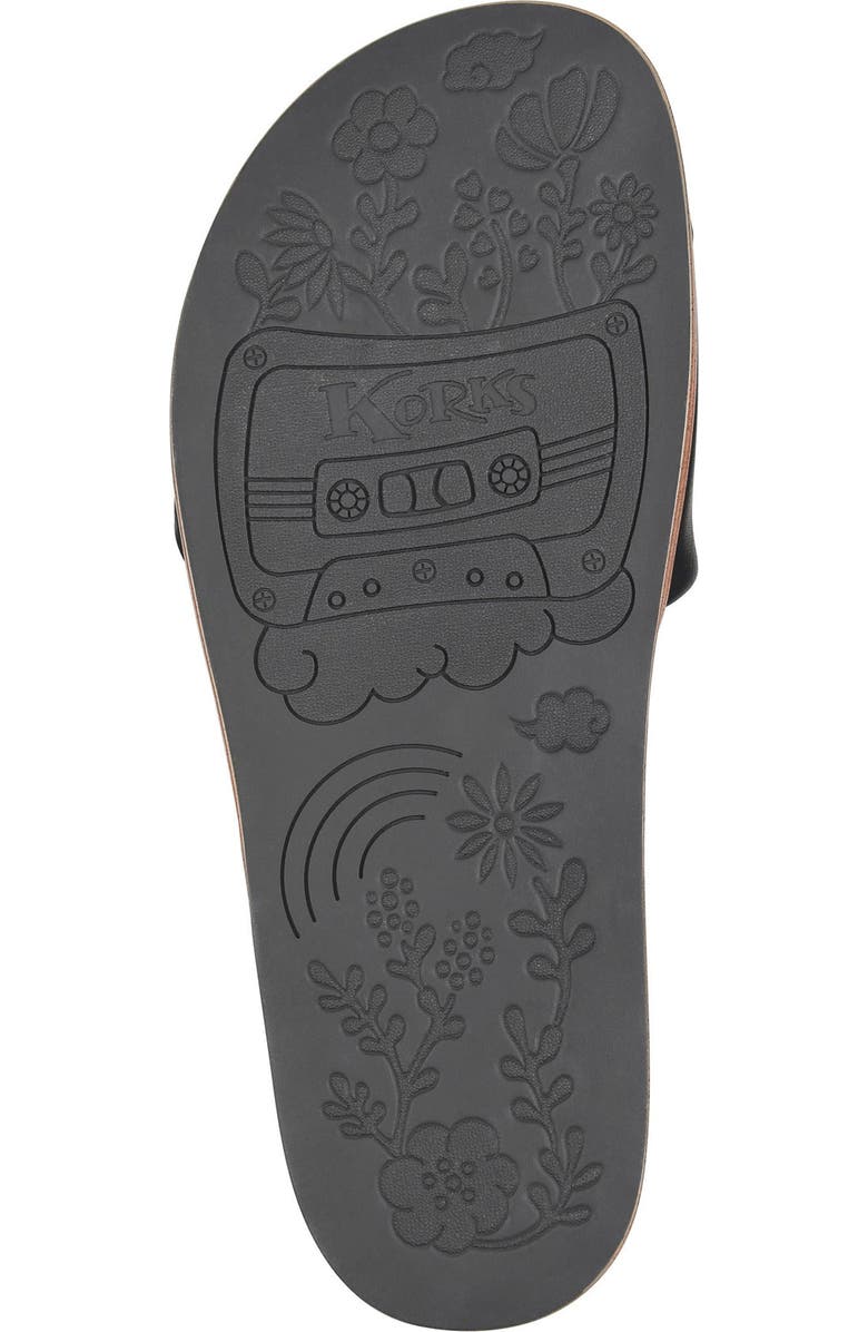 KORKS Aurora Slide Sandal, Alternate, color, Black