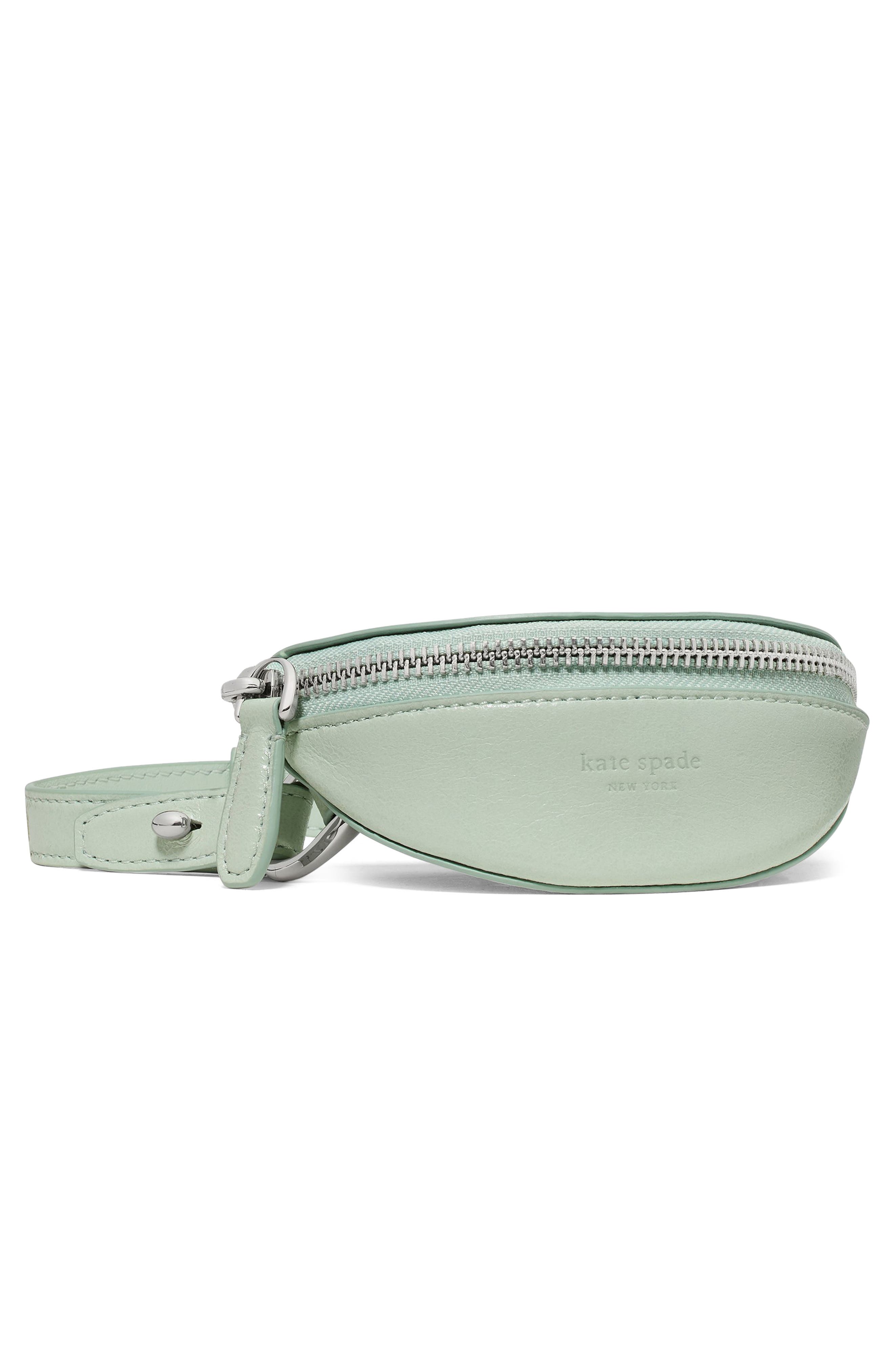 Kate Spade New York duo genuine shearling crossbody bag, Alternate, color, Mint Frosting