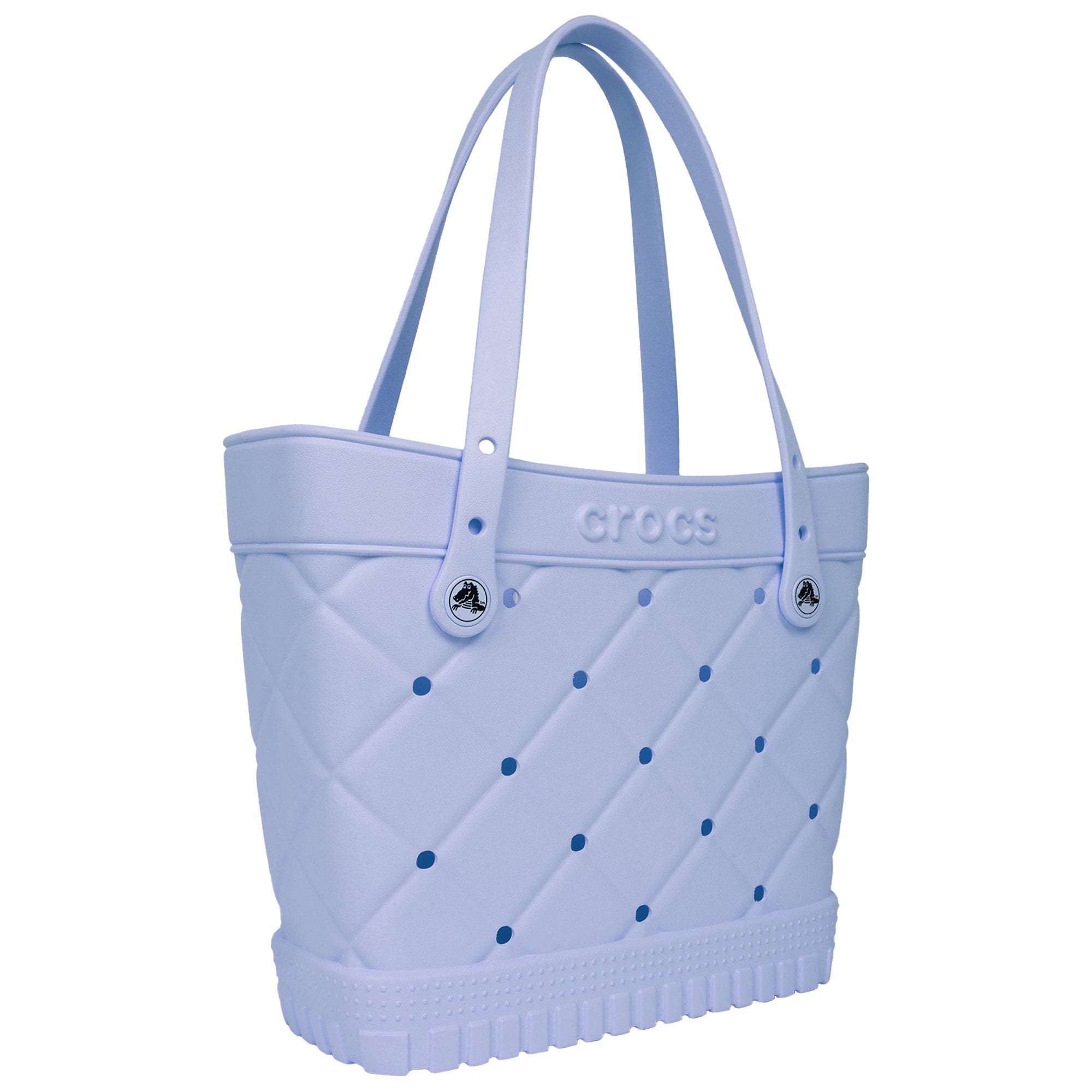 CROCS Medium Quilted Tote, Alternate, color, Blue Haze