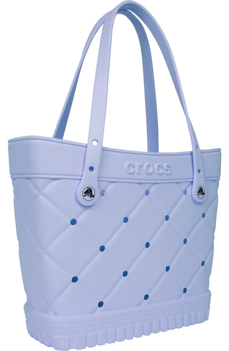 CROCS Medium Quilted Tote, Alternate, color, Blue Haze