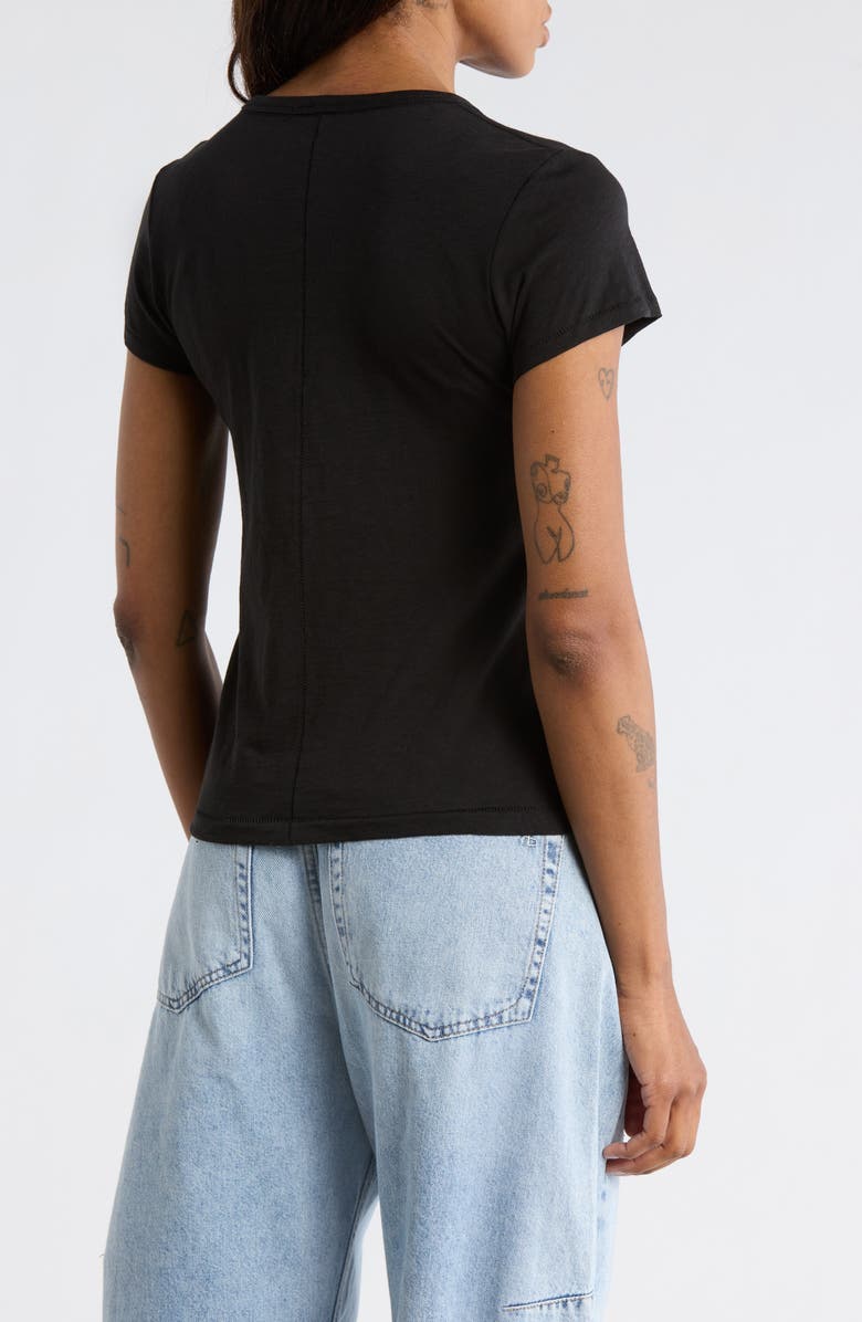 rag & bone The Slubbed Core T-Shirt, Alternate, color, Black