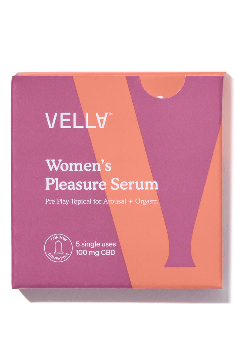 VELLA Women's Pleasure Serum 5-Pack Sachet with CBD, Main, color,