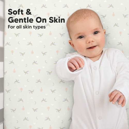Keababies Isla Fitted Crib Sheets In Marine Muse