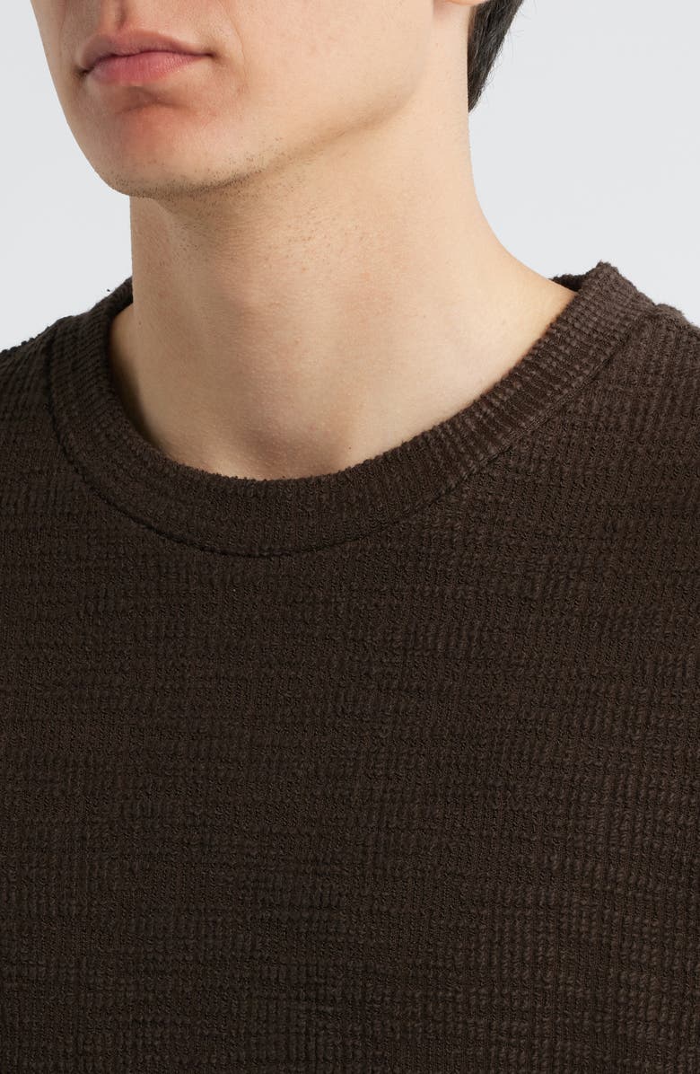 NN07 Nat 3520 Organic Cotton Blend Bouclé T-Shirt, Alternate, color, Demitasse