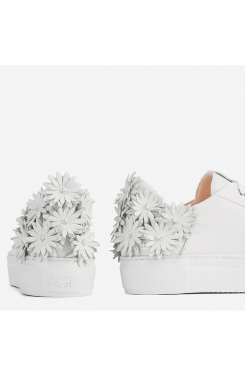 Agl Attilio Giusti Leombruni Agl Margy Low Top Sneaker In White-white