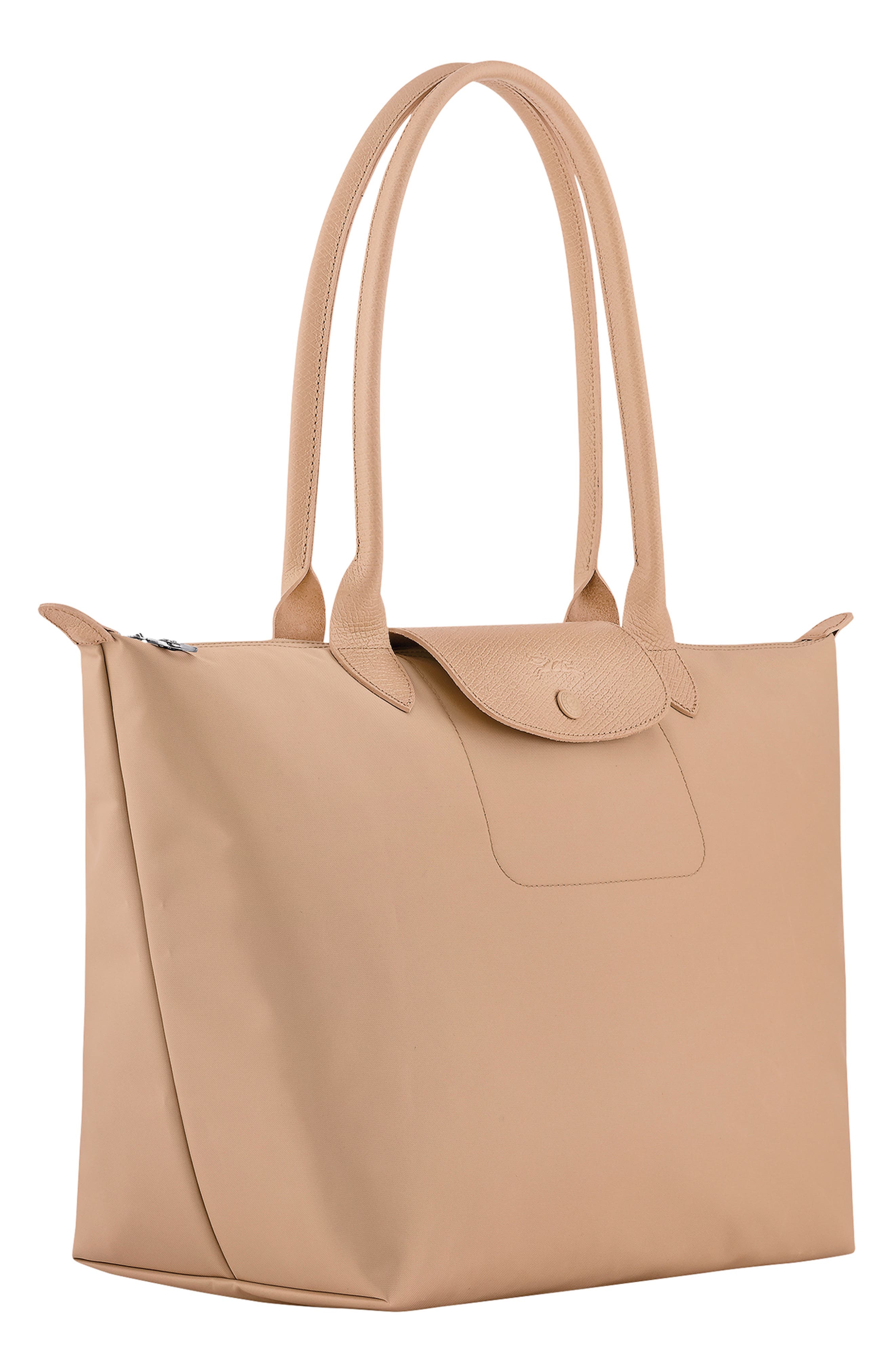 Large Le Pliage One Nylon Shoulder Tote, Alternate, color, BEIGE