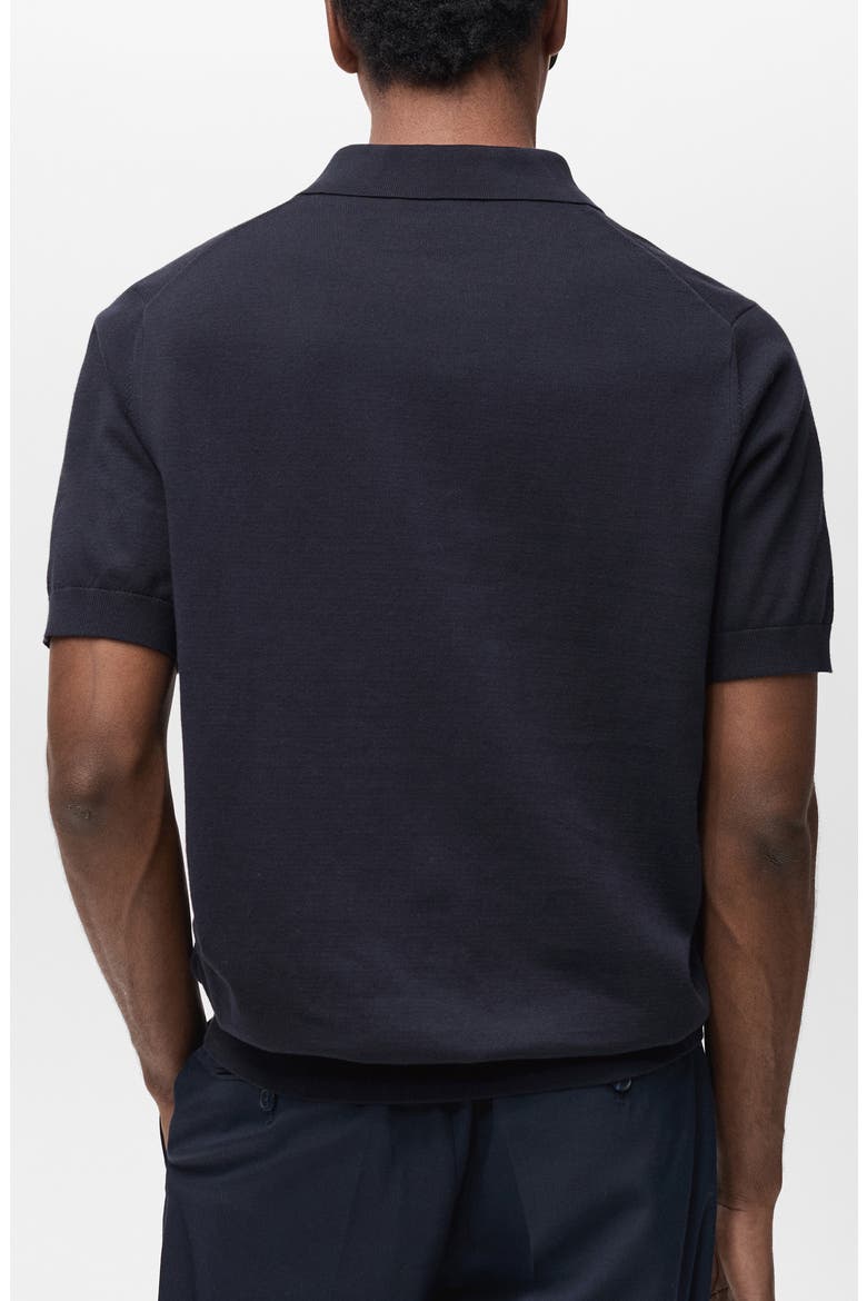 Cotton Polo Shirt, Alternate, color, NIGHT BLUE