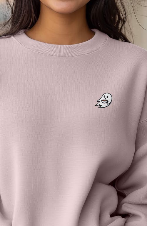 Dalix Spook-a-latte Relaxed Sweatshirt In Blush
