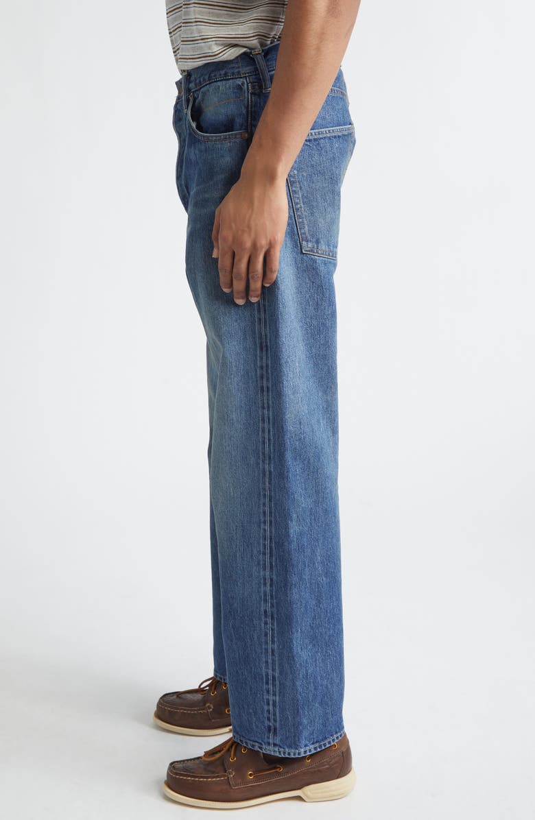 VISVIM Social Sculpture 01 Distressed Wide Leg Jeans, Alternate, color, Dmgd-46