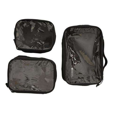 Clear Travel Toiletry Bag Set