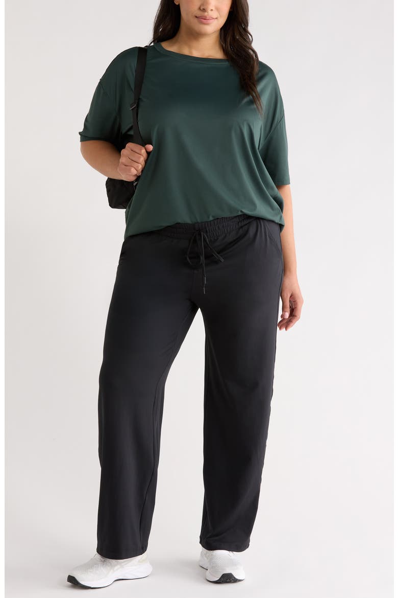 Move In Straight Leg Sweatpants, Alternate, color, BLACK