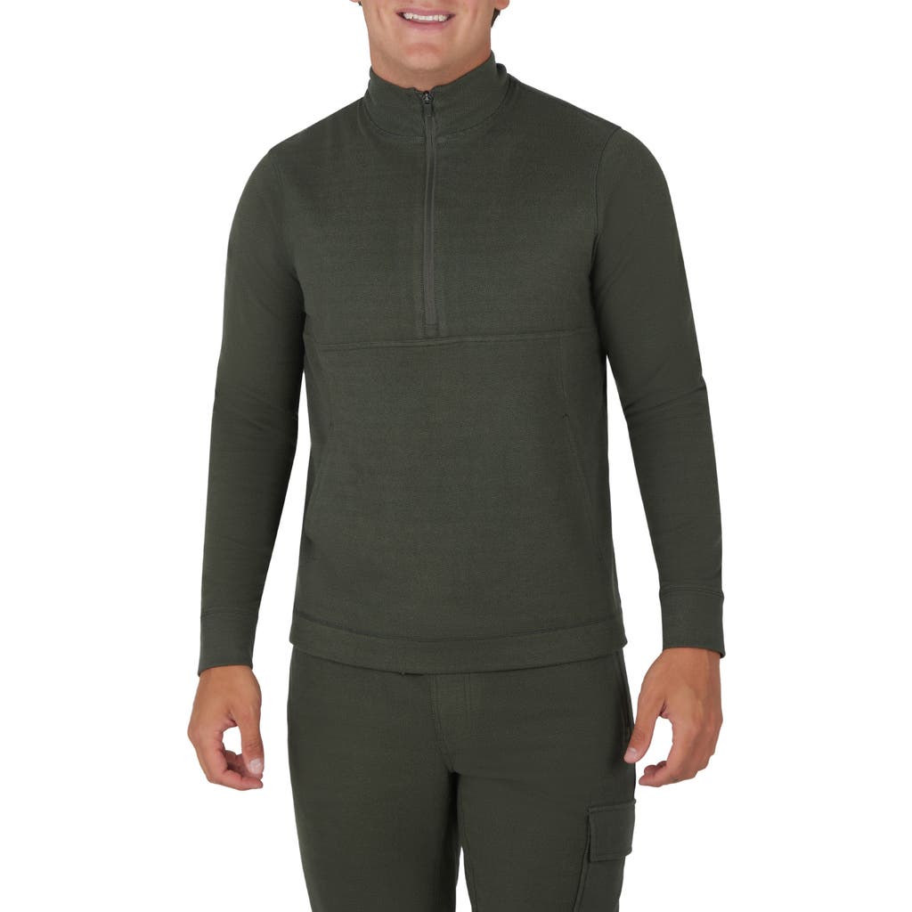 90 Degree By Reflex Tek Scuba Pullover In Olive
