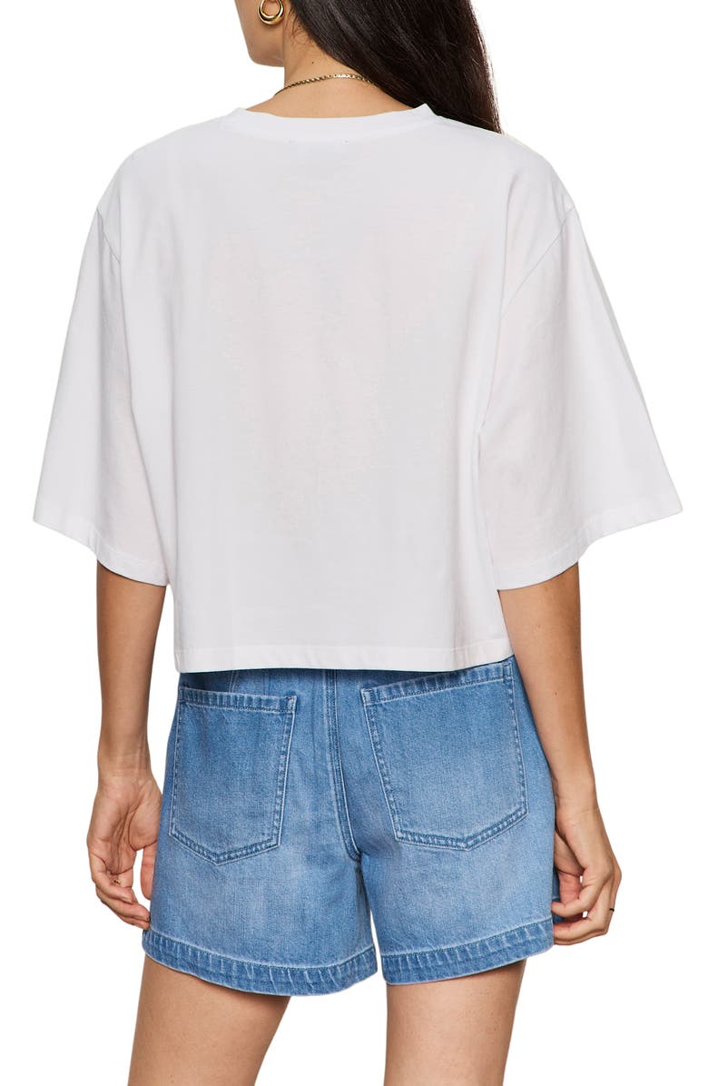 Sanctuary Belle Oversize Organic Cotton T-Shirt, Alternate, color, White