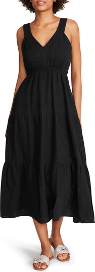 【Steve Madden】 アミラ ミディドレス（ティアード×コットン） Steve Madden Amira Tiered Cotton Midi Dress | Nordstrom