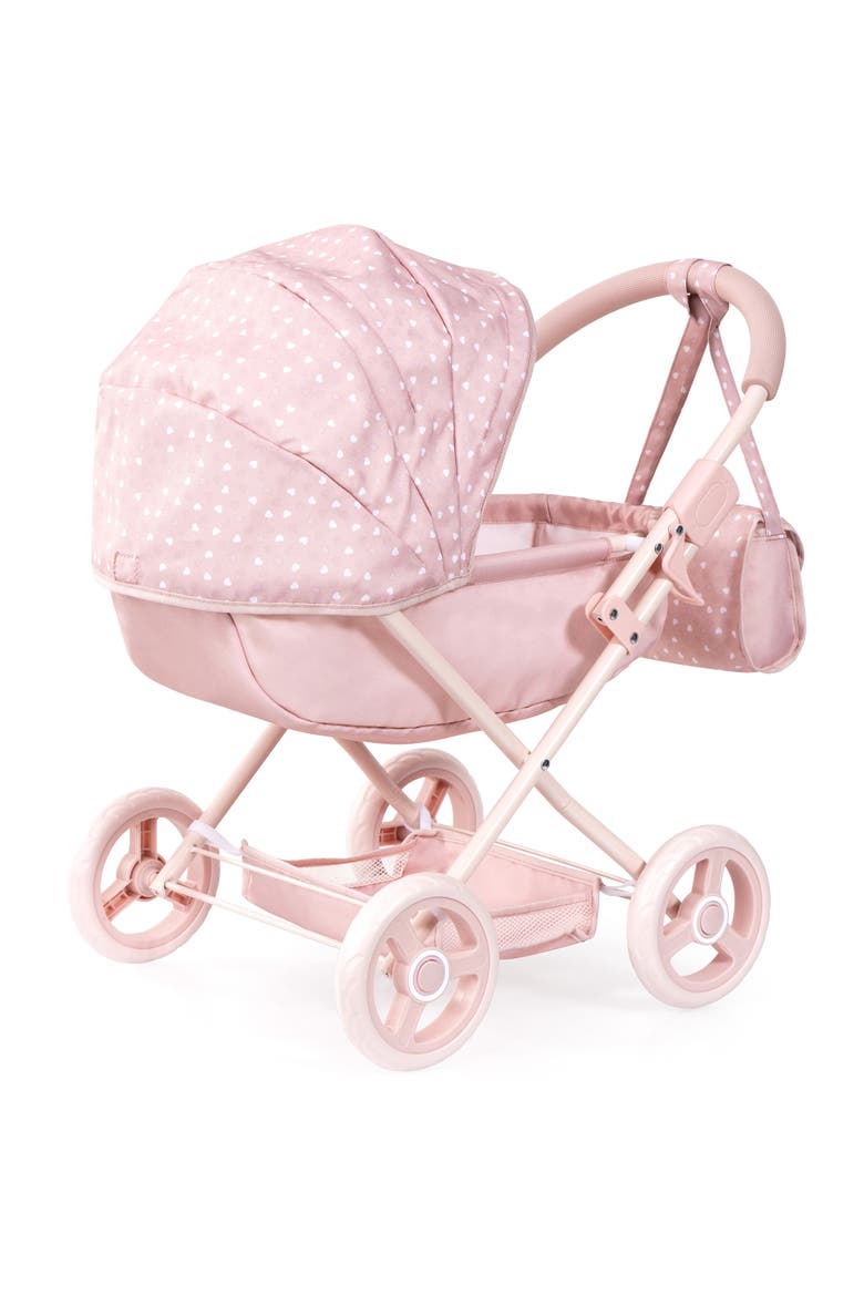 Doll Pram Cosy Play Push Stroller Fits 18" Dolls, Ages 3+, Alternate, color, Multicolored