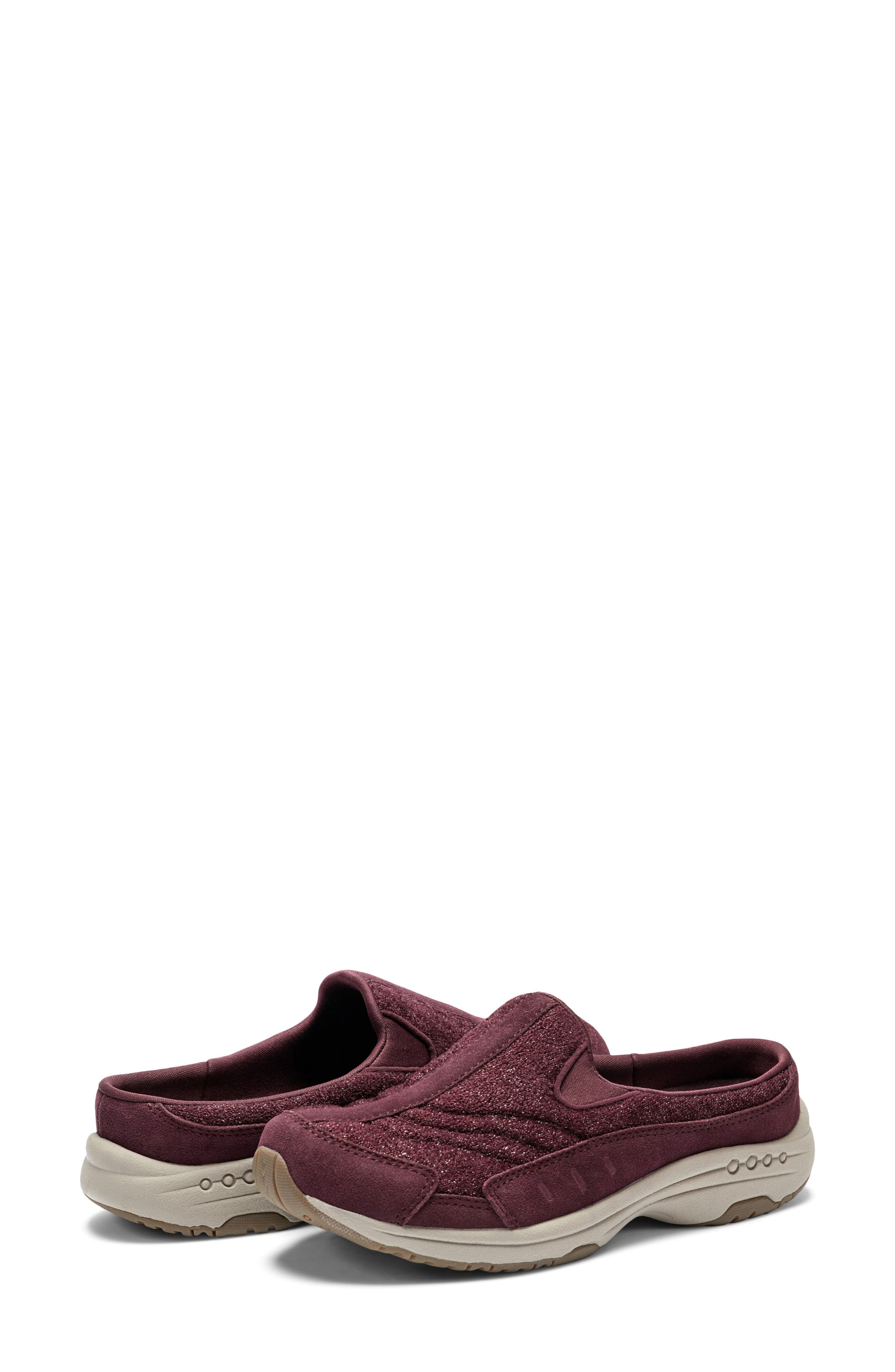 Easy Spirit Traveltime Clog Sneaker, Alternate, color, Dark Red
