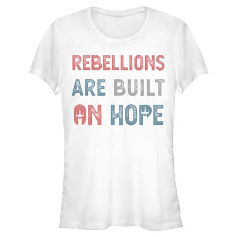 Junior's Rebellions Built on Hope Short Sleeve Graphic T-Shirt