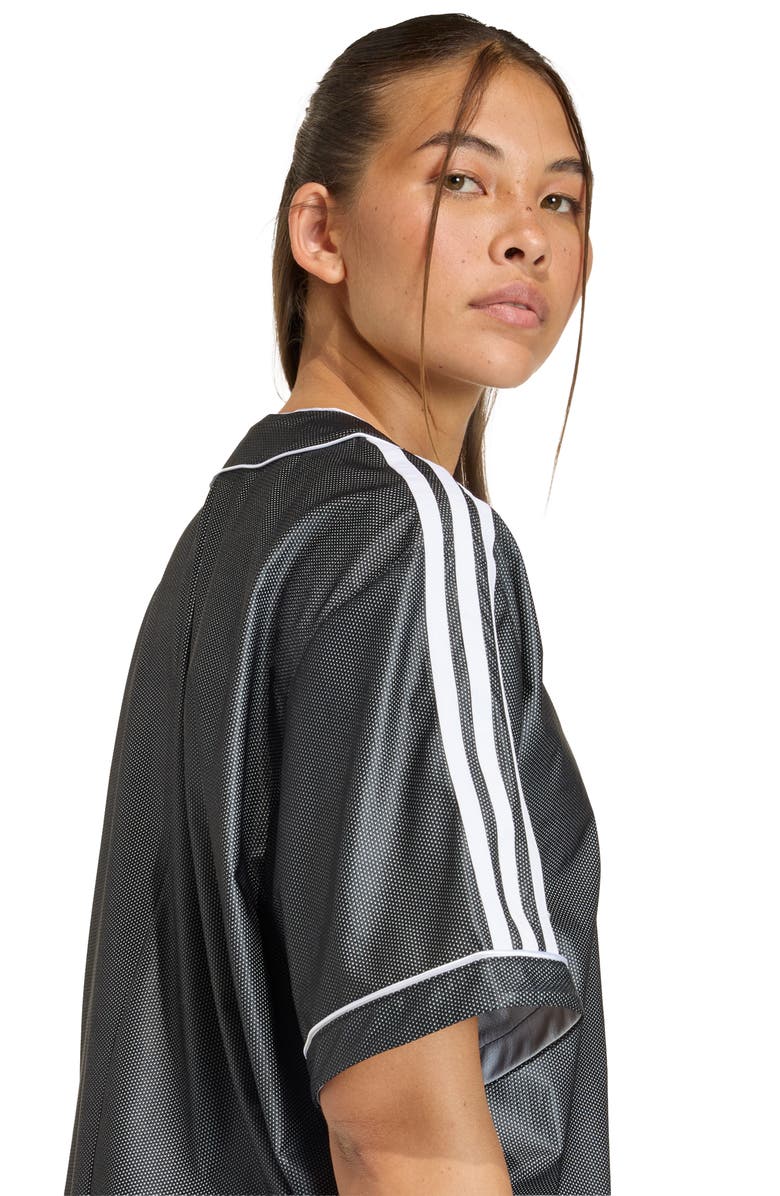 adidas Originals Baseball Oversize Shirt, Alternate, color, Black