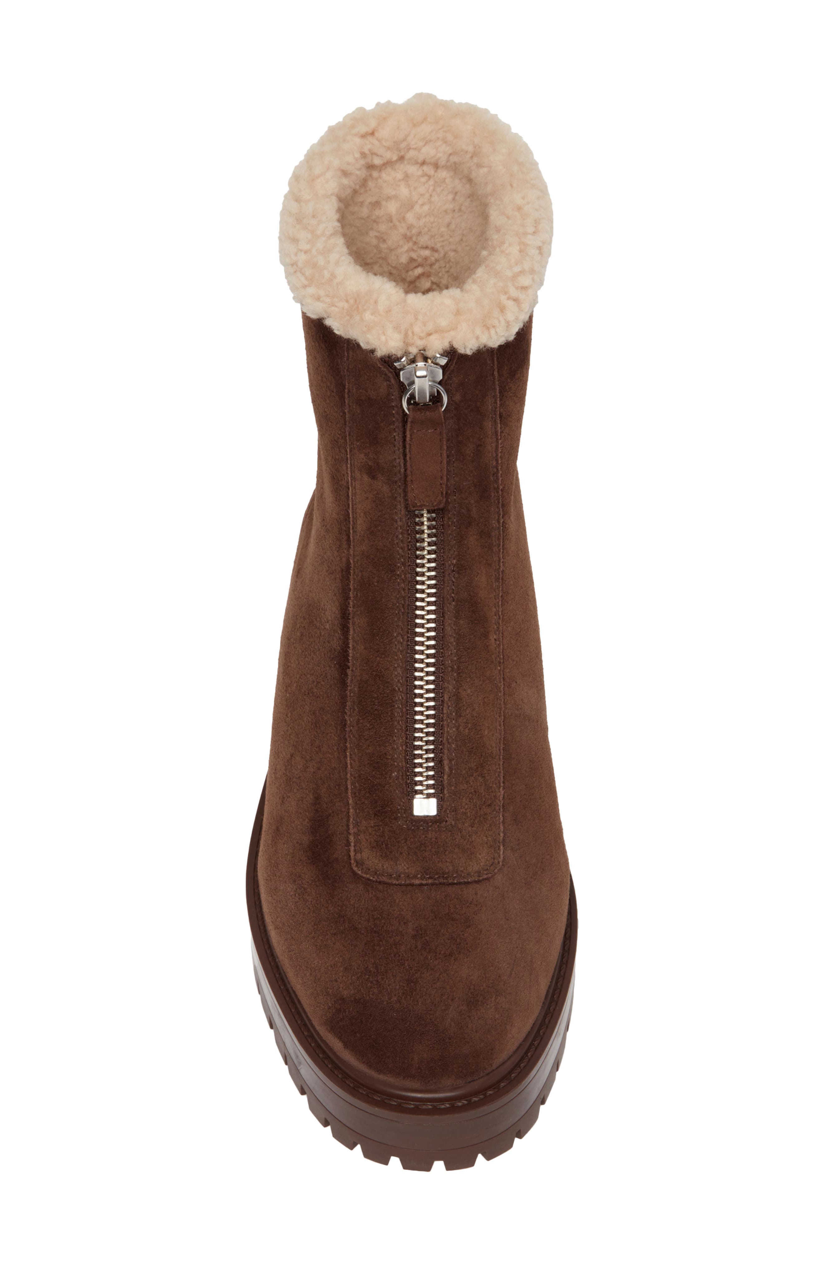 PAIGE Bowie Genuine Shearling Lined Bootie, Alternate, color, 